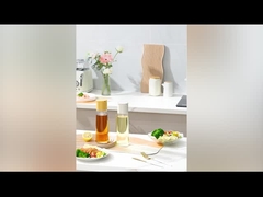 500ml रसोई कांच तेल डिस्पेंसर बोतल खाना पकाने का तेल कंटेनर बहुउद्देश्यीय